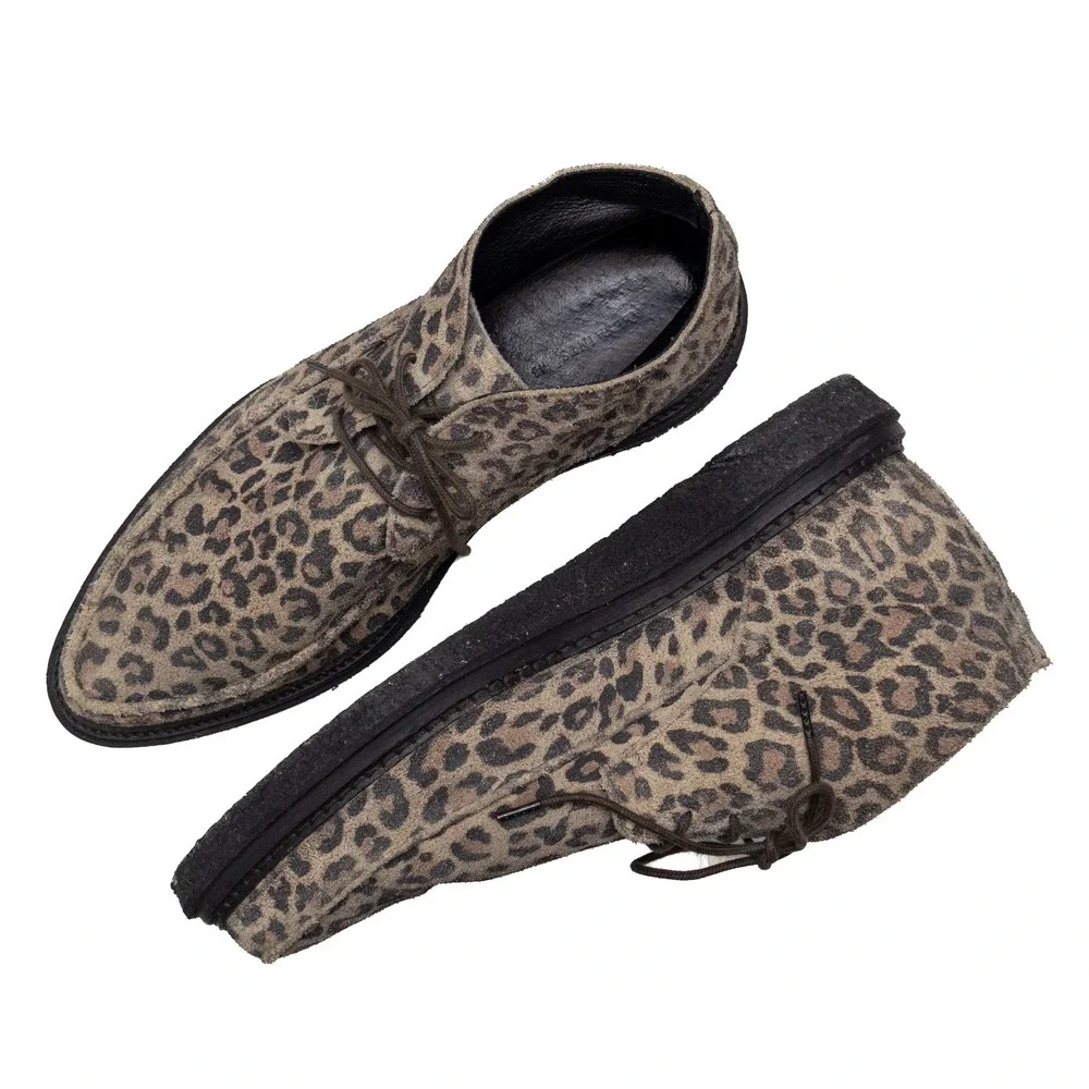 AllSaints Men's Leopard Print Desert Boots – EU 43 / US 10 / UK 9‎